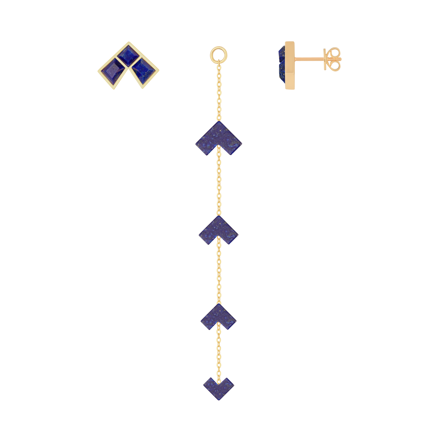 Tessera Convertible Earrings