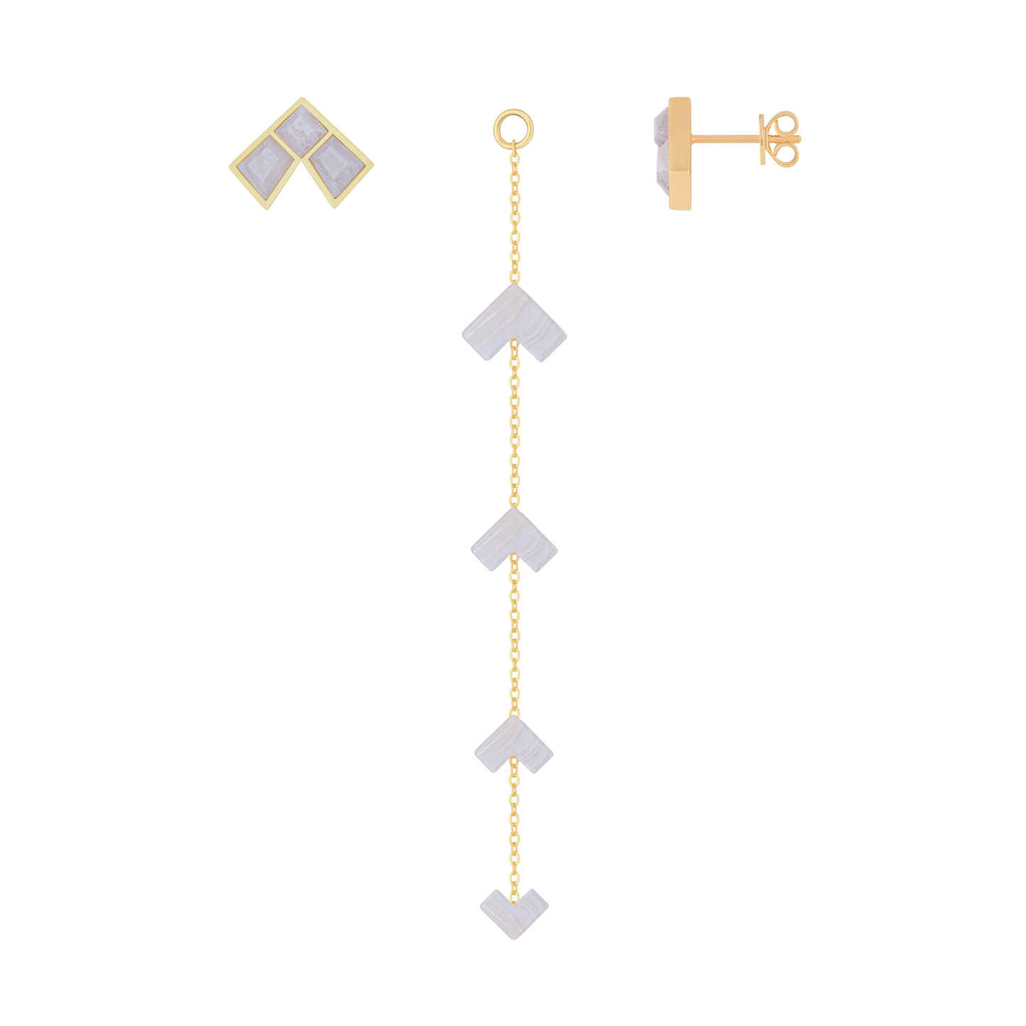 Tessera Convertible Earrings