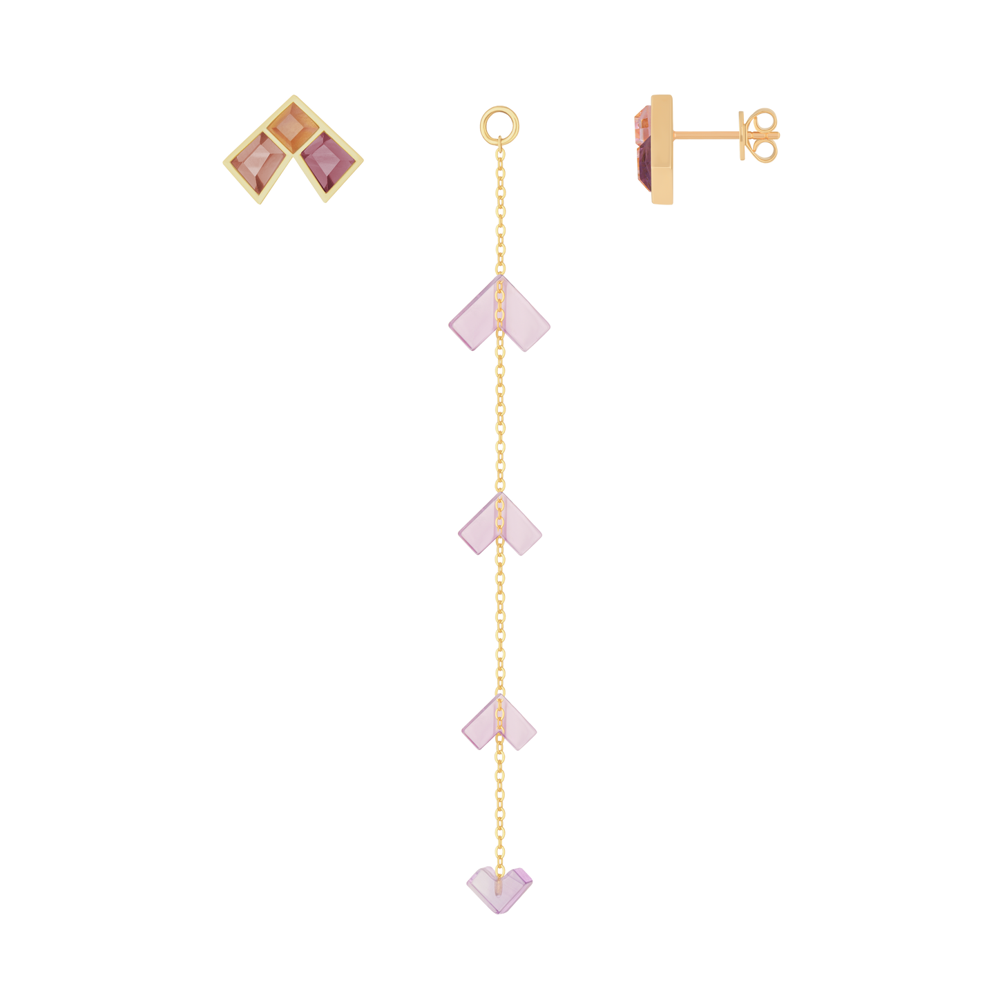 Tessera Convertible Earrings