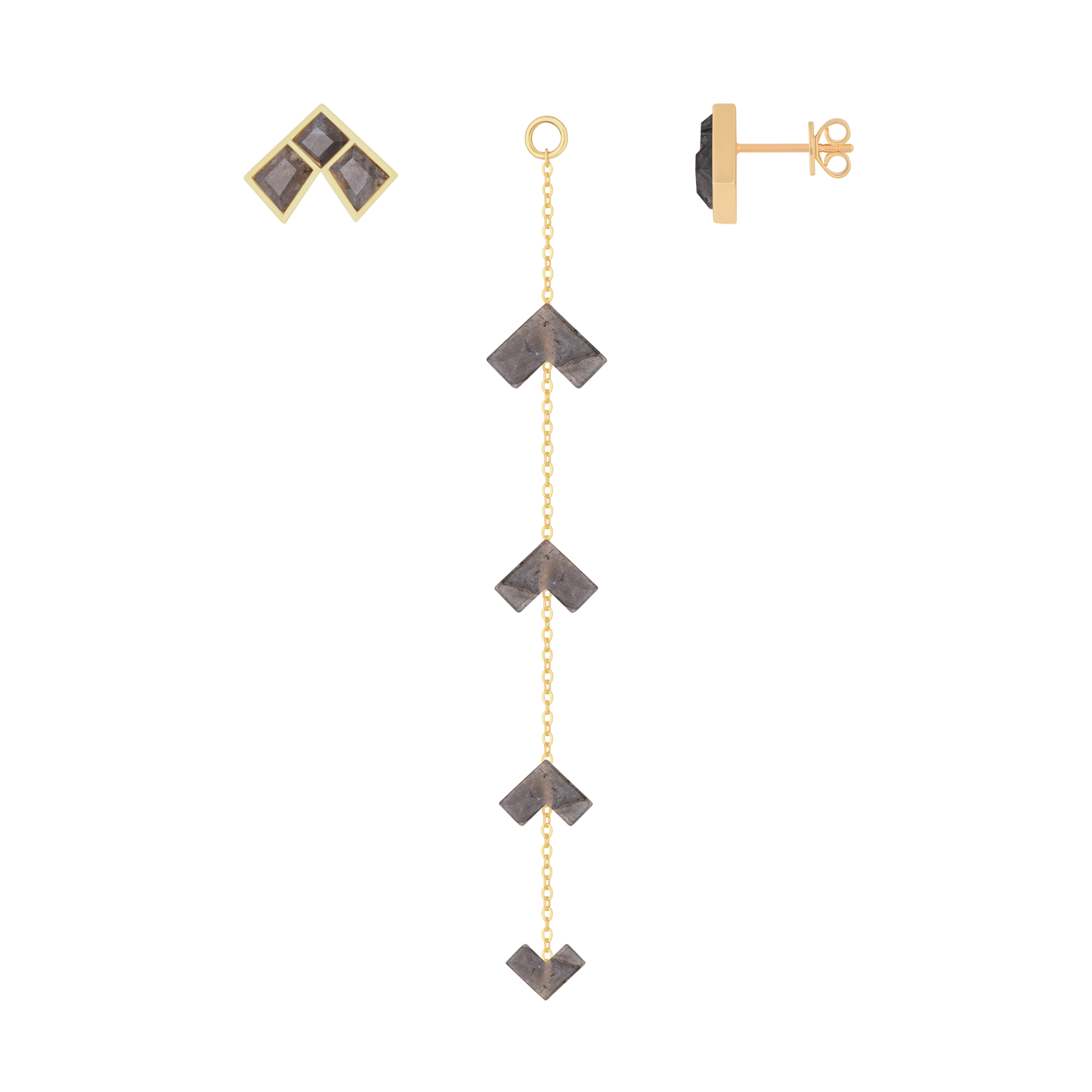 Tessera Convertible Earrings