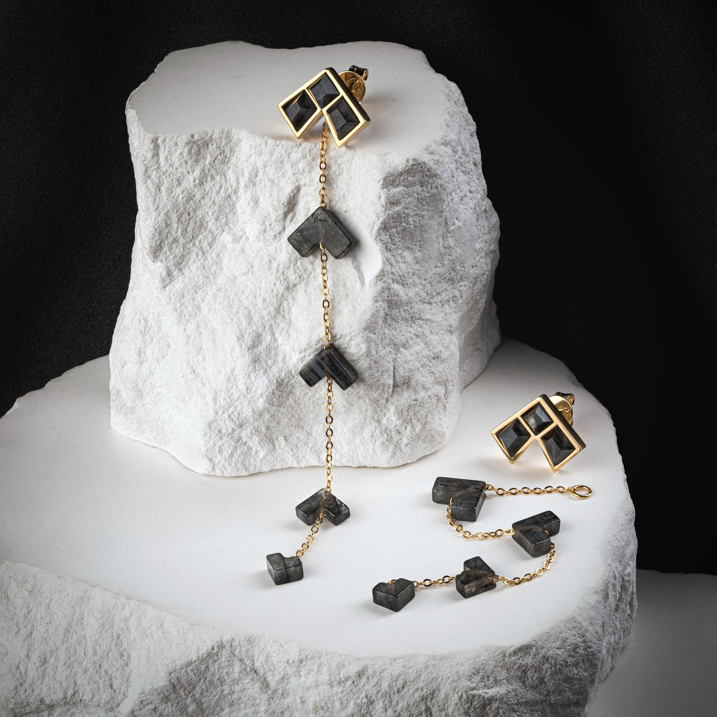 Tessera Convertible Earrings